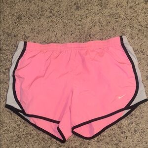 Nike Women's Athletic Shorts in Pink and Gray